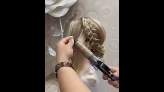 COMO HACER UN PEINADO RECOGIDO ELEGANTE CON TRENZA PARA BODAS O DE NOCHE FACIL Y RAPIDO