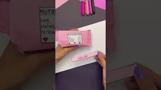 diy cute paper KitKat idea 💡#viral #tutorial #kitkat #papercraft #short