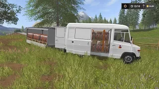 Transporting pallets in van | Mountain map | Farming Simulator 2017 | Episode 17