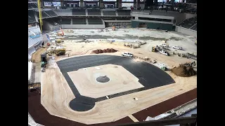 Early-February construction update at Globe Life Field