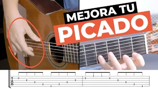 Aprende Cómo estudiar el PICADO en Guitarra |Coordinación, Seguridad, Resistencia y Velocidad
