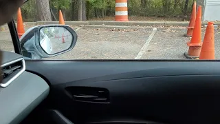 How to execute a 2pt turnabout (90 degree reverse or reverse park) into cones