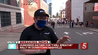 "I Will Breathe" rally to protest police brutality and racism held in Nashville
