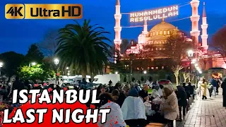 The Last Night Of Ramadan Iftar Time in Istanbul 2024 Turkey Blue Mosque Hagia Sophia Walking Tour