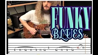 GUTHRIE GOVAN FUNKY BLUES CHALLENGE with TAB ROLL.