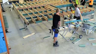 Wesbeam and North Metropolitan TAFE (NMTAFE) e-joist sub-floor timelapse