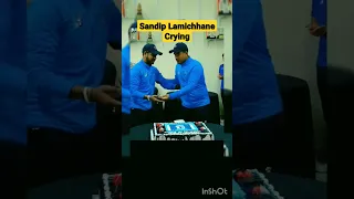 सन्दीप लामिछाने किन रोए धुरुधुरु ? Sandeep Lamichhane Crying #sandiplamichhane #nepalicricket #short