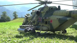 STUNNING!! RUSSIAN Mil Mi-8 AMT RC TURBINE SCALE MODEL  HELICOPTER FLIGHT DEMO