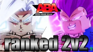 [ABA] MUI GOKU AND ULTRA EGO VEGETA DESTROY RANKED 2V2S