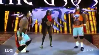 Naomi & The Usos WWE Tag Team Entrance - Raw