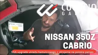 Coobcio Garage: Nissan 350z Cabrio z USA upgrade ukladu hamulcowego + strojenie na polskie paliwo