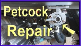 how to rebuild a leaking fuel tap motorcycle petcock