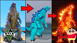 GTA 5 : SHINCHAN FINDS RARE GODZILLA IN GTA V !