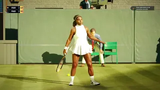 Top Spin 2K25 Online Match - Roger Federer vs Serena Williams | Wimbledon Gameplay