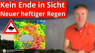 Es geht weiter! - Neue kräftige Gewitter und Starkregen ab Dienstag