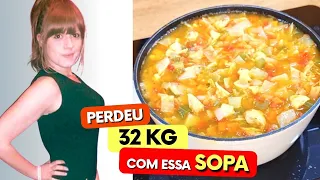 SOPA EMAGRECEDORA - Ela PERDEU 32 kg com ela! Poucas Calorias e Carboidratos, Fácil e Low Carb