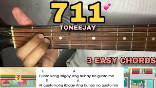 711 - TONEEJAY (EASY GUITAR TUTORIAL)