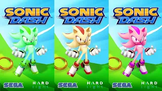 Sonic Dash - Super Shadow Unlocked and Fully Upgraded vs All Bosses - All Characters Unlocked