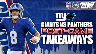 Giants V Panthers Post-Game: Takeaways, standout players