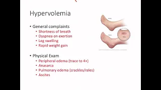 Hypovolemia and Hypervolemia