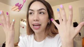 doing gel nails for the first time *FAIL*