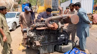 The Hitachi Excavator Engine from Dubai was brought to Pakistan and completely overhauled here.