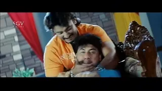 Darshan making fun of friend about Lover | Best Scenes of Kannada Movies