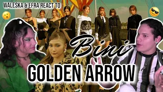 Waleska & Efra react to BINI 'Golden Arrow' Official Music Video REACTION! ✨