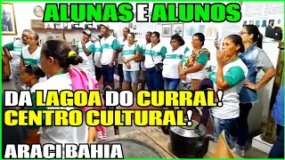 Alunos e Alunas da Lagoa do Curral Fazendo uma Visita ao Centro Cultura Araci Bahia