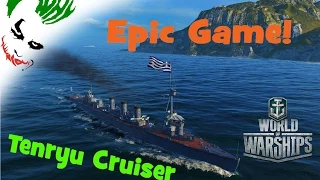 Tenryu Epic game! [Greek Squad] [World of Warships]