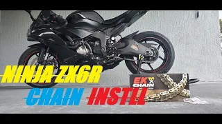 KAWASAKI ZX-6R 2019 - 2023 CHAIN REPLACEMENT { IT'S GOOOOOOLD BABY YEAAAH }