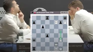 Ian Nepomniachtchi Waits For Duda to RESIGN in Chess Candidates 2022