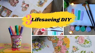 DIY Decoupage paper At Home || বাসায় সহজেই ডেকোপাজ পেপার বানিয়ে নিন ||   DIY Pastel Colour #hacks