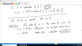 Lecture 09 - Types of groups