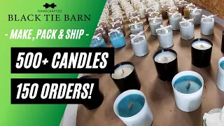 MAKING 500 CANDLES & Shipping Orders for Candle Fundraiser | Candle Business