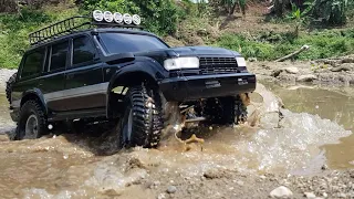 Toyota Land Cruiser LC80 Off Road Bashing - 1/10 Scale RC Car