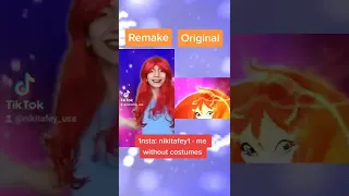 Winx Bloom Believix transformation in real life comparing