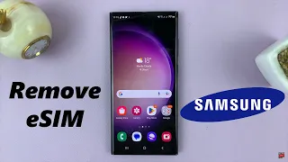 How To Remove eSIM From Samsung Phone