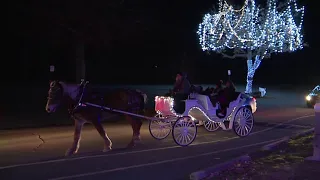 Horse-drawn carriage rides through Nay Aug Park