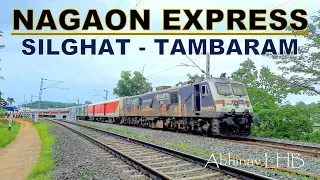 15630 NAGAON EXPRESS from Silghat Town to Tambaram (Chennai) | Itarsi WAP7 | ABHINAV LHB