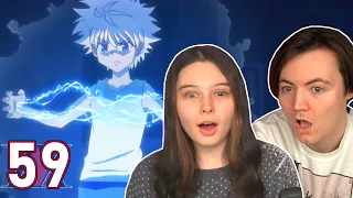 KILLUA'S NEW LIGHTNING ABILITY! | Hunter X Hunter Ep. 59 REACTION & REVIEW!!