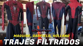 ¡TRAJES FILTRADOS! - Fotos del traje de Tobey Maguire y Andrew Garfield en SPIDER-MAN NO WAY HOME