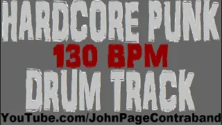 Hardcore Punk Drum Backing Track 130 bpm Free Beat