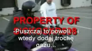 Motorcycle crash (napisy pl).