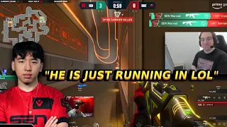 YAY's reacts to SEN Marved's crazy 3k against 100T Sentinels vs 100 Thieves - VCT Americas LCQ