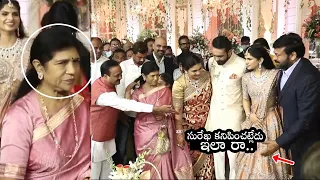 Chiranjeevi & Surekha, at  MP Vallabhaneni Balasouri's Son Anudeep Snikitha Engagement | Wall Post