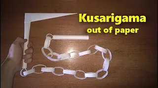 How to make a Kusarigama out of paper