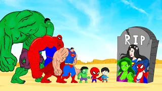 Rescue Team SHE HULK Family & SPIDER GIRL, SUPER GIRL : Who Is The King Of Super Heroes ?