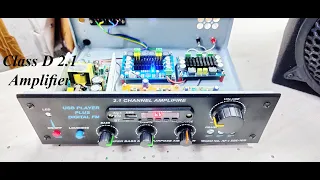 2.1 Class D Amplifier | 340Watts RMS | Crystal Clear Sound | SMPS Power Supply | Budget Amplifier |