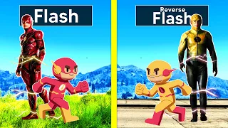 FLASH FAMILY VS REVERSE FLASH FAMILY In GTA 5!